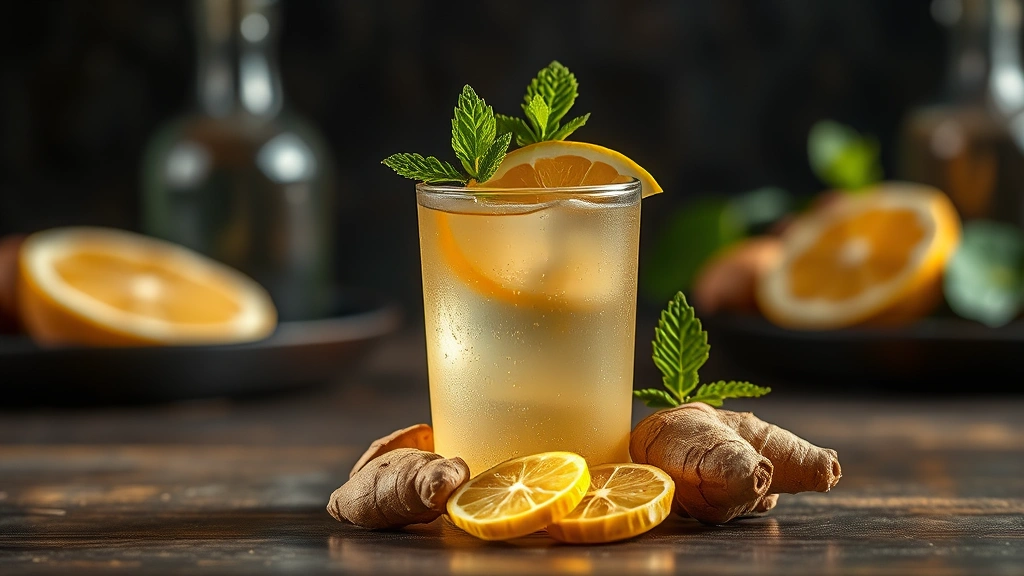 Ginger Drink with Ginger Root
