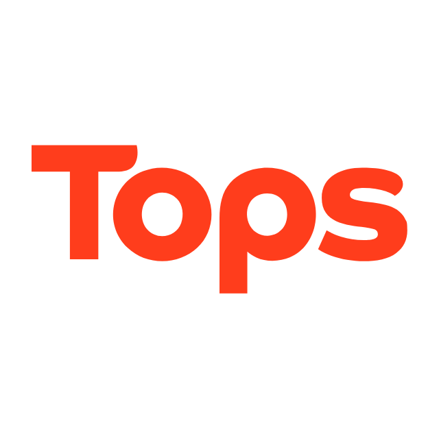 โลโก้ Tops สีส้มสดใส